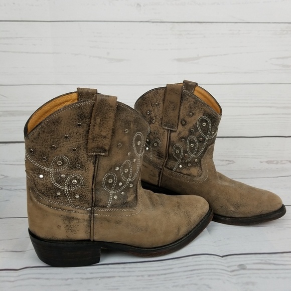 Miz Mooz Shoes - Miz Mooz Cozumel Distressed Leather Cowboy Boots 6